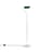 Lampadaire Apex / Liseuse orientable - H 110 cm - Hay
