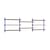 Scaffale Wall Shelving – ws.65.3 legno marrone / L 239 x H 65 x P 17,5 cm - MOEBE