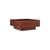 Table basse Burl bois marron / 70 x 70 x H 30 cm - Tiroir - Ferm Living