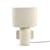 Earth Table lamp paper white / Recycled papier-mâché - 36 x 23 x H 54 cm - Serax