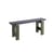 Banc Weekday Duo bois bleu multicolore vert / L 111 cm - Hay