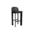 Chisel 35 High Bar chair leather black / Height: 75 cm - Leather upholstery - Hay