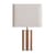 Lampe de table Elysée tissu bois orange / H 71 cm - RED Edition