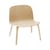 Visu Low armchair natural wood - Muuto