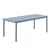 Linear Rectangular table metal blue / Steel - 200 x 75 cm - Muuto