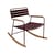 Rocking chair Surprising métal violet / teck - Fermob
