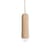 Sospensione Luce Long legno naturale / Ø 6 x H 19 cm - Hartô
