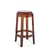 Charles Ghost Stackable bar stool plastic material orange brown / H 65 cm - Polycarbonate - Kartell