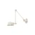 Applique Signal SI331 métal beige / Design 1950 - Orientable + interrupteur intégré - Jieldé