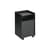Desserte à roulettes Folded Low métal noir / 1 porte - H 61,5 cm - Muuto