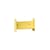 Scaffale Pli metallo giallo / L 30 x P 15 cm - TIPTOE