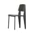 Sedia Standard SP materiale plastico nero / By Jean prouvé, 1934 - Metallo & Plastica - Vitra
