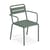 Star Stackable armchair metal green / Aluminium - Emu