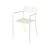 Stapelbarer Sessel Patio Lames metall weiß / Lattes - Tolix
