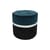 Léo Small Floor cushion textile blue black / Ø 42 x H 43 cm - Velvet - Maison Sarah Lavoine