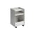 Servierwagen auf Rollen Folded Low metall grau / Aufgeklappt – H 61,5 cm - Muuto