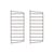 Lot de 2 montants muraux / H 50 x P 20 cm - String Furniture