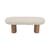 Gepolsterte Bank Popa textil beige / L 132,5 cm - NV GALLERY