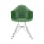 RE DAR - Eames Plastic Armchair Armchair plastic material green / (1950) - Chromed Base, legs / Recycled - Vitra