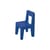 Chaise enfant Seggiolina Pop bleu / Enzo Mari 2005 - Magis