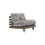 Fauteuil convertible Roots / Dormeuse & lit d'appoint - 3 positions / Structure marron - KARUP DESIGN