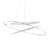 Suspension Ellisse Triple LED / 135 x 70 cm - Lumière vers le haut & bas - Nemo