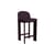 Chisel 35 Low Bar chair textile purple / Height: 65 cm - Fabric upholstery - Hay
