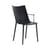 Chaise H.H.H plastique noir / Soft touch - Recyclé - Kartell