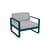 Fauteuil rembourré Bellevie Lounge     / Tissu gris flanelle - Fermob
