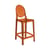 Hochstuhl One more plastikmaterial orange / H 65 cm - Kartell