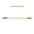 ORG Horizontal Large Pendant glass white / LED - L 200 cm / Glass - DCW éditions