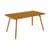 rechteckiger Tisch Luxembourg metall gelb / 143 x 80 cm (6 Personen) - Sonnenschirm Loch - Fermob