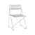 Chaise empilable X-Line INDOOR métal argent / Réédition 1977 - Acier perforé - Hay