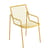 Fauteuil empilable Rio R50 métal jaune - Emu