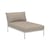 Level 2 Modular garden sofa textile beige / Extra-soft backrest - D 139 cm - Houe