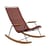 Sedia a dondolo Click materiale plastico rosso - Houe