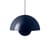 Suspension Flowerpot Big VP2 métal bleu / Ø 50 cm - By Verner Panton, 1968 - &tradition