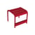 Table d'appoint Luxembourg métal rouge / Repose-pieds - 44 x 42 cm - Fermob