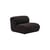 Chauffeuse Coltre tissu noir / Module de canapé - Muuto