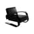 Poltrona imbottita 400 Tank pelle nero / Alvar Aalto, 1936 - ARTEK