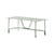 Table rectangulaire Salo métal vert / 203 x 90 cm - Unopiu
