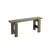 Banc Weekday bois vert / L 111 cm - Hay