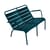 Banc avec dossier Luxembourg Duo métal bleu / 2 places - L 119 cm - Fermob
