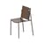 Chaise empilable Aurora métal marron - Zeus