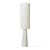 Lampada a stelo Cone ceramica bianco / H 150 cm - Gres e lino - HK LIVING