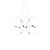 Pendelleuchte Munari 10 metall gold / LED - 120 x 90 x H 83 cm / Vormontierte Version - DCW éditions