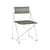 Sedia impilabile X-Line INDOOR metallo verde / Riedizione 1977 - Acciaio perforato - Hay