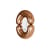 Specchio murale Zodiac Bumper Small ceramica rame metallo / Ceramica - L 55 x H 70 cm - Moustache