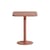 Table carrée Week-end Bistrot métal marron / 60 x 60 cm - Aluminium - Petite Friture