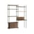 Bureau Shelving System – s.200.2.E bois marron / L 162 x H 200 cm x Prof. 52 / 35 cm - MOEBE